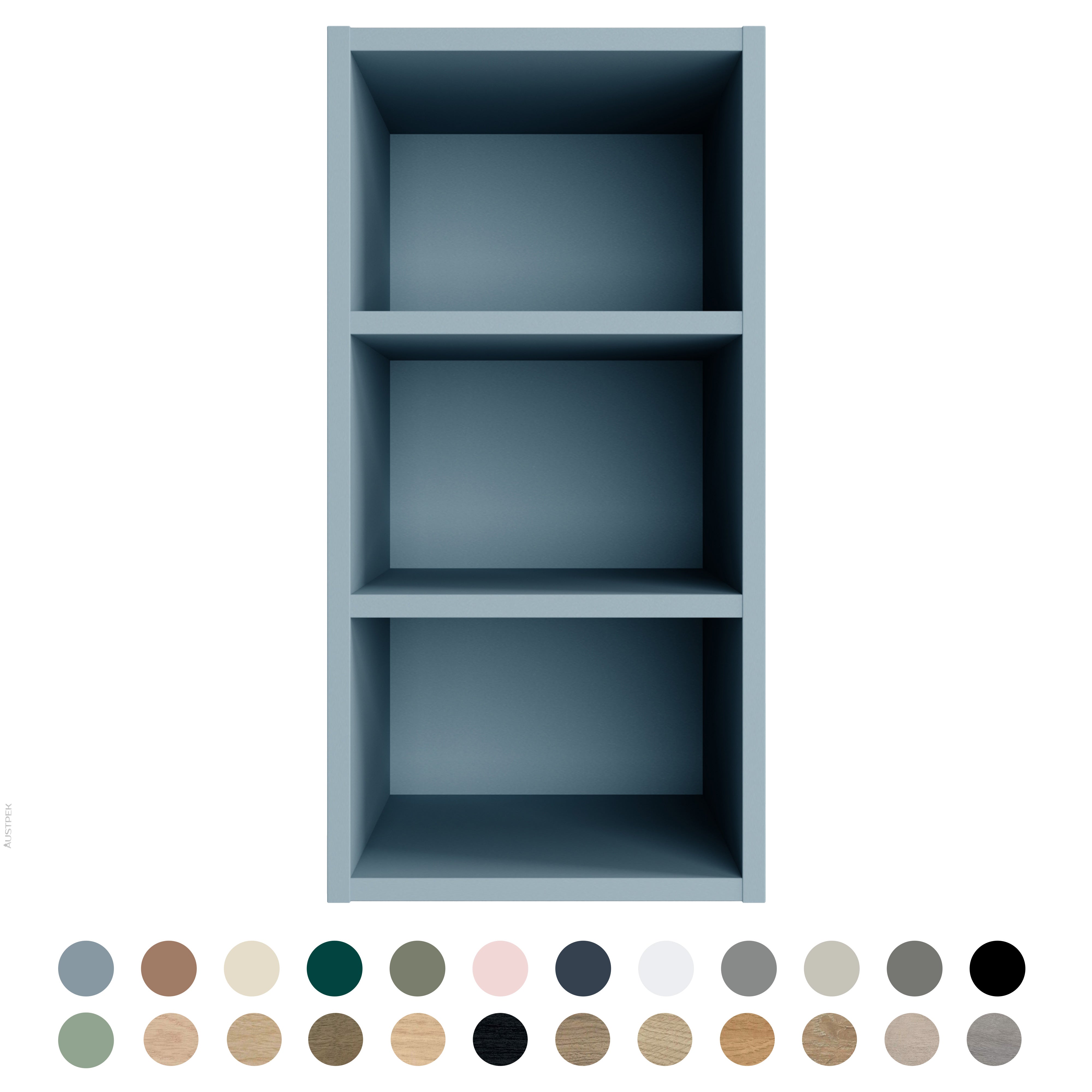 TIMBERLINE CUSTOM LAUNDRY CABINET 300MM WITH THREE OPEN SHELVES