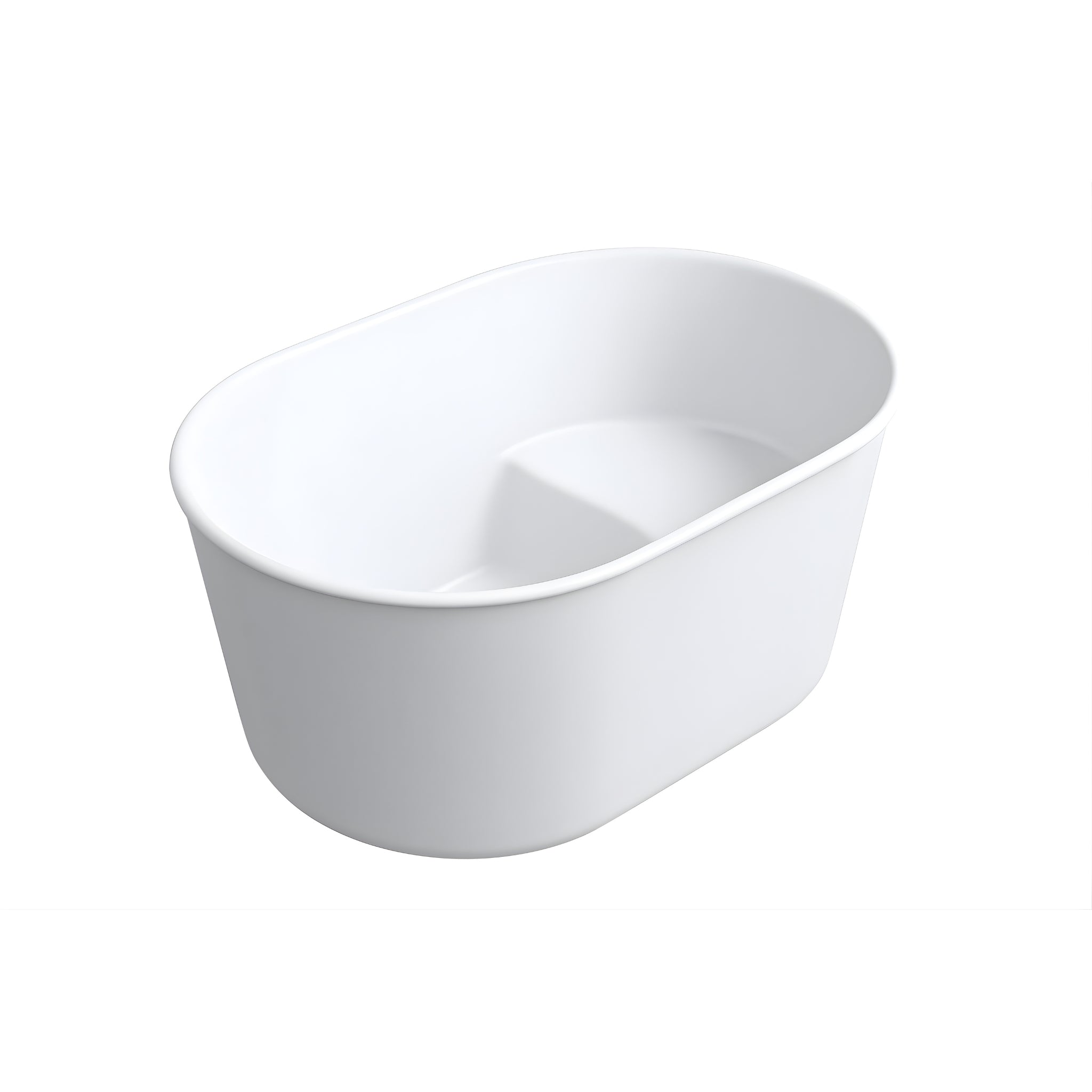TURNER HASTINGS ONWA TITANCAST SOLID SURFACE FREESTANDING BATHTUB GLOSS WHITE 1114MM