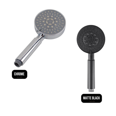 AQUAPERLA ROUND HANDHELD SHOWER HEAD 235MM MATTE BLACK