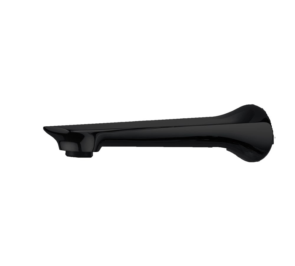 AQUAPERLA AU SERIES BATH / BASIN WALL SPOUT 203MM BLACK