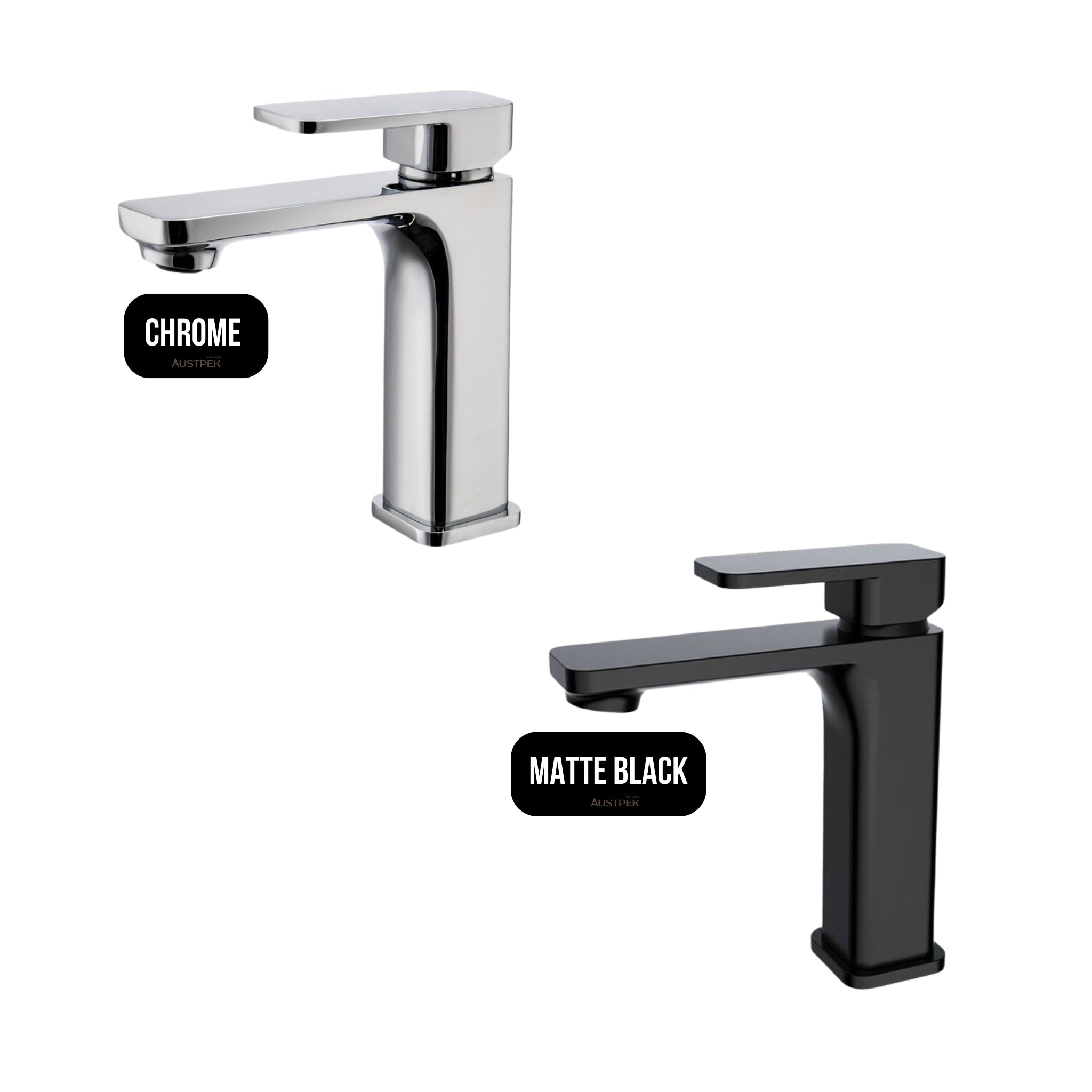 AQUAPERLA IVANO BASIN MIXER 158MM MATTE BLACK