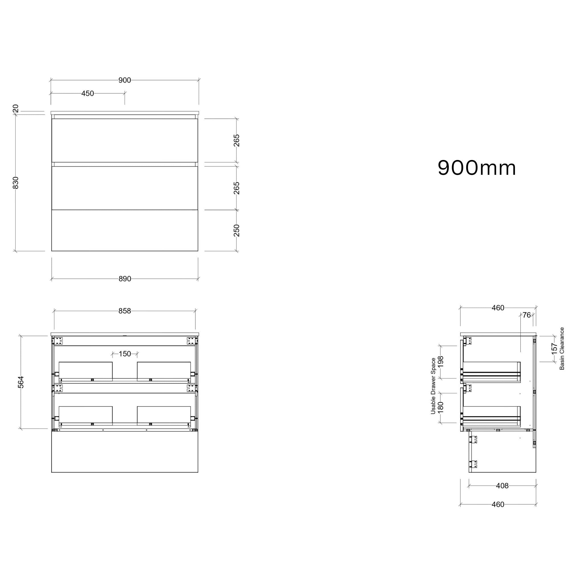TIMBERLINE OXBOW CUSTOM FLOOR STANDING VANITY (ALL SIZING)
