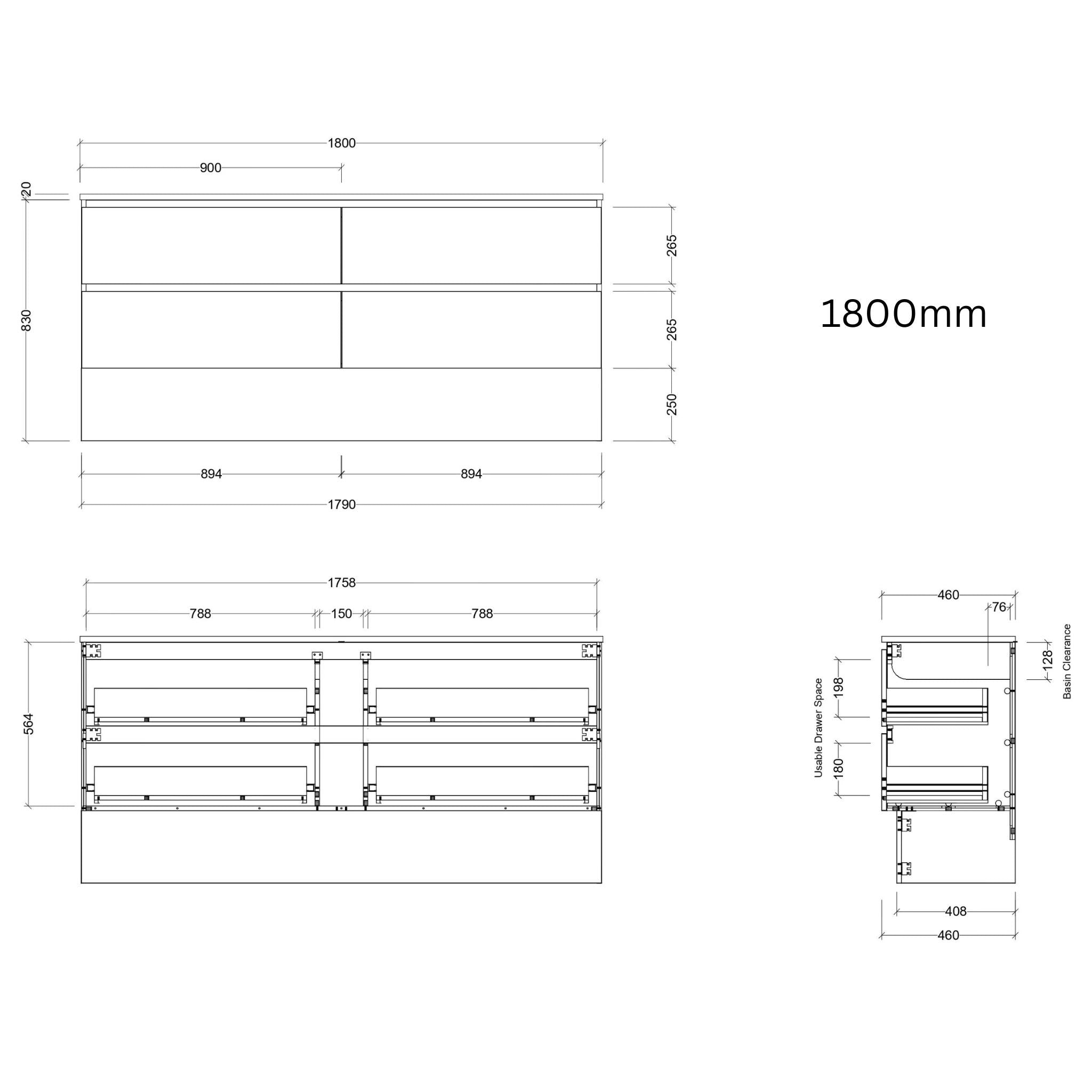 TIMBERLINE OXBOW CUSTOM FLOOR STANDING VANITY (ALL SIZING)