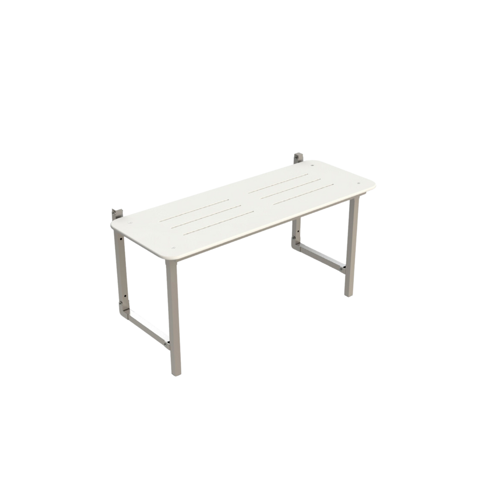 Linsol Opale Care Folding Shower Seat Brushed Nickel