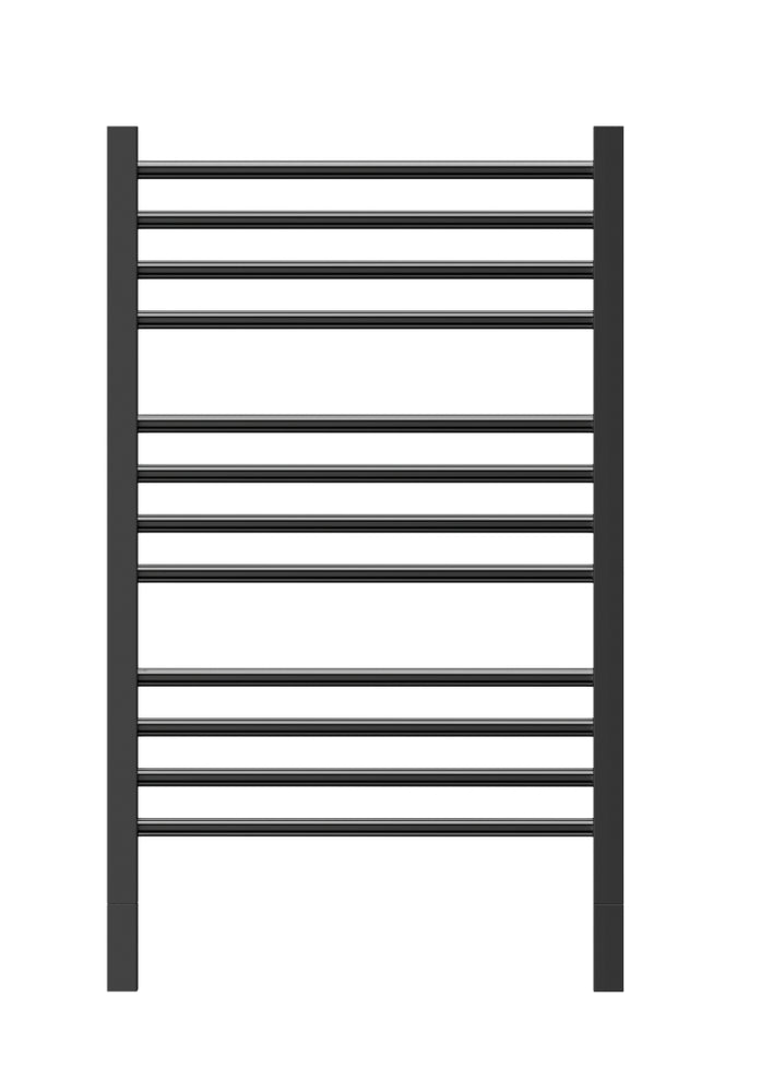 THERMOGROUP JEEVES LADDER HEATED TOWEL RAIL MATTE BLACK 870MM