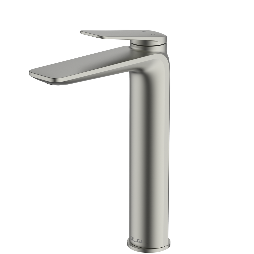 OLIVERI PARIS TOWER BASIN MIXER 253MM BRUSHED NICKEL