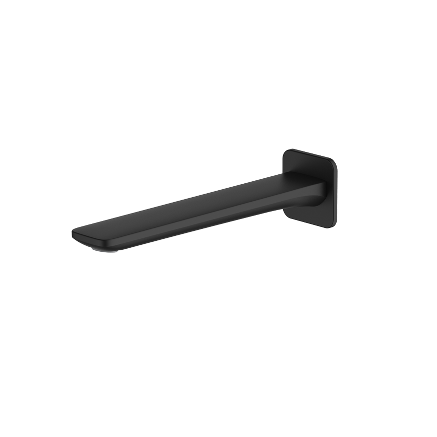 OLIVERI PARIS WALL SPOUT 200MM MATTE BLACK
