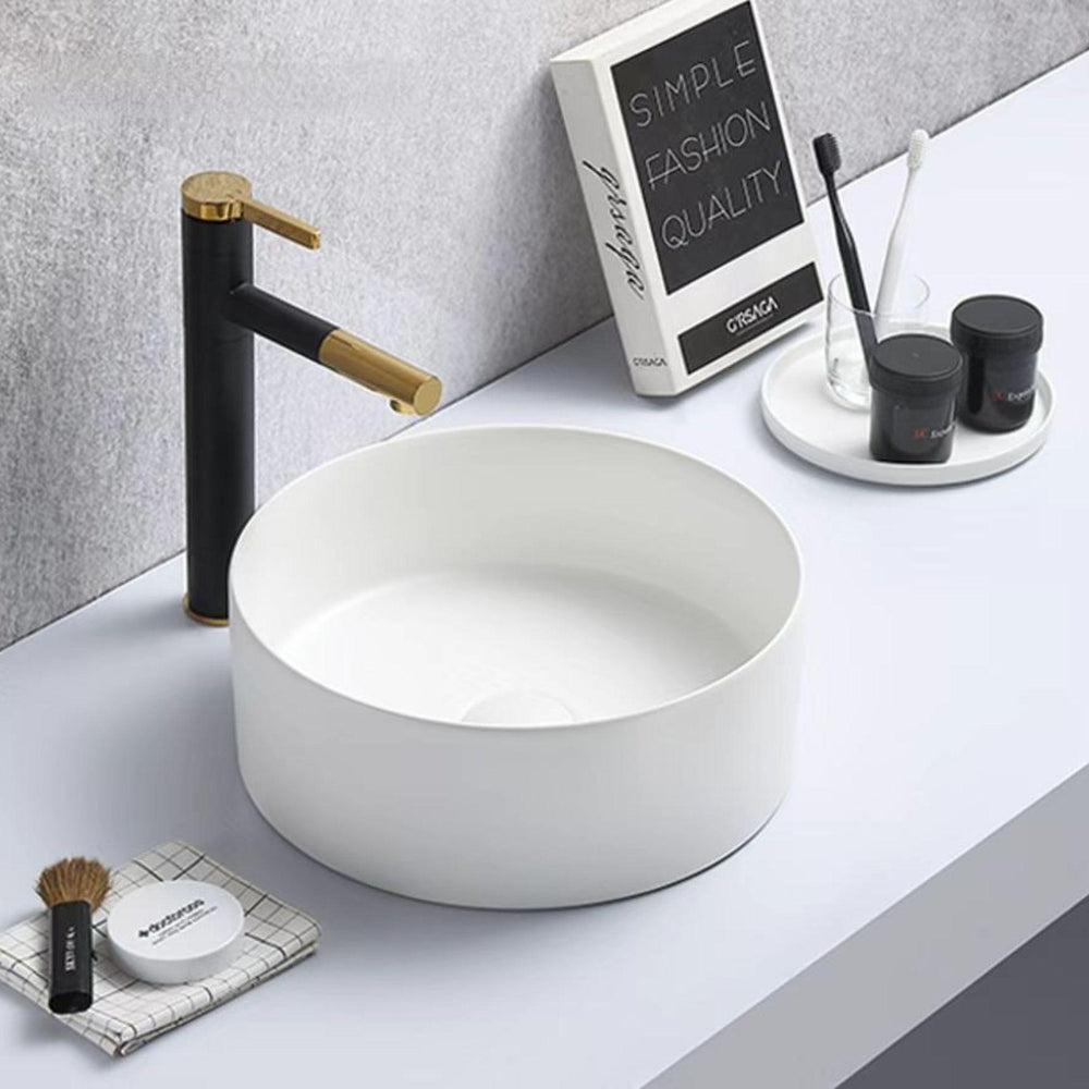 POSEIDON LUNA ABOVE COUNTER BASIN MATTE WHITE 301MM