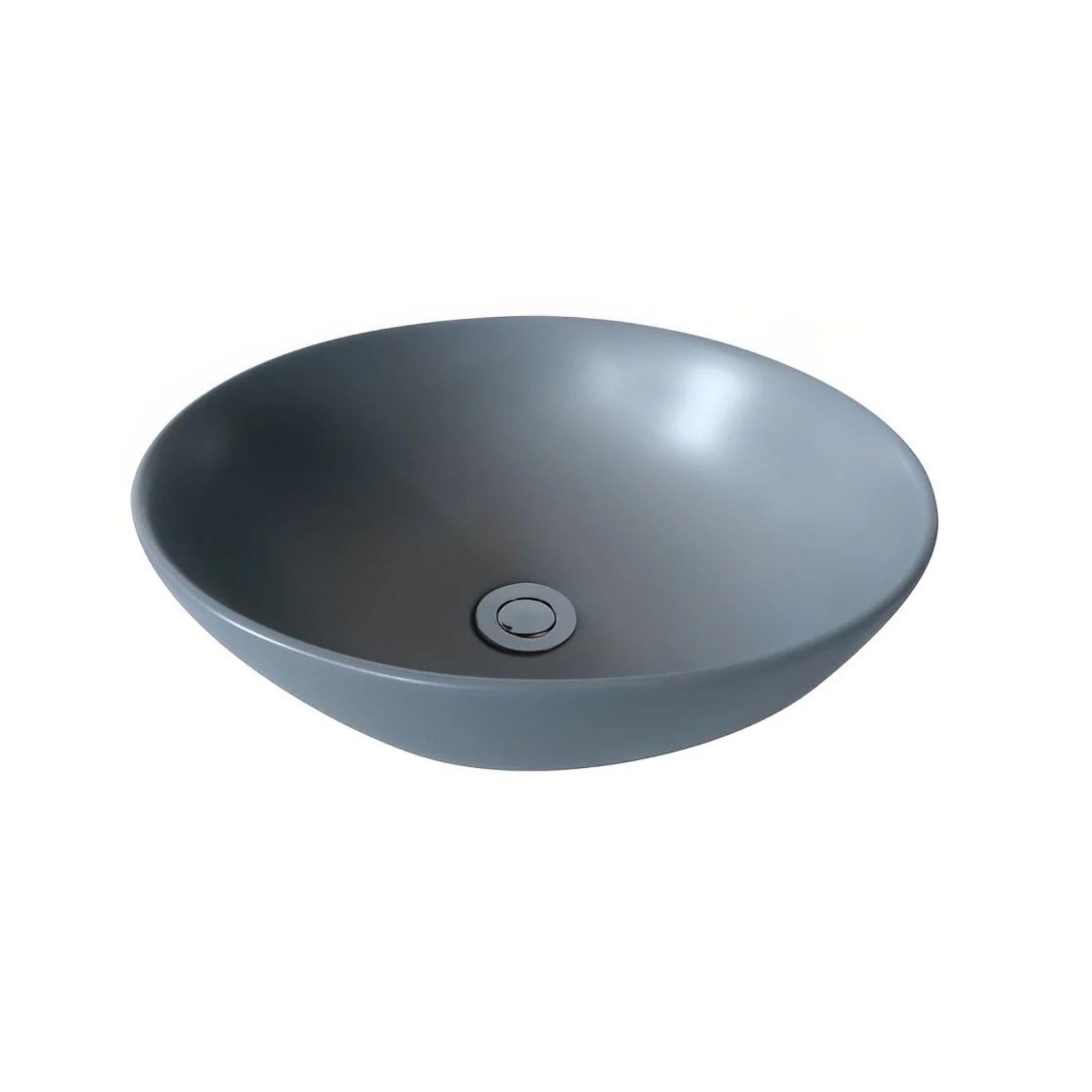 POSEIDON FINE CERAMIC BASIN MATTE GREY 405MM
