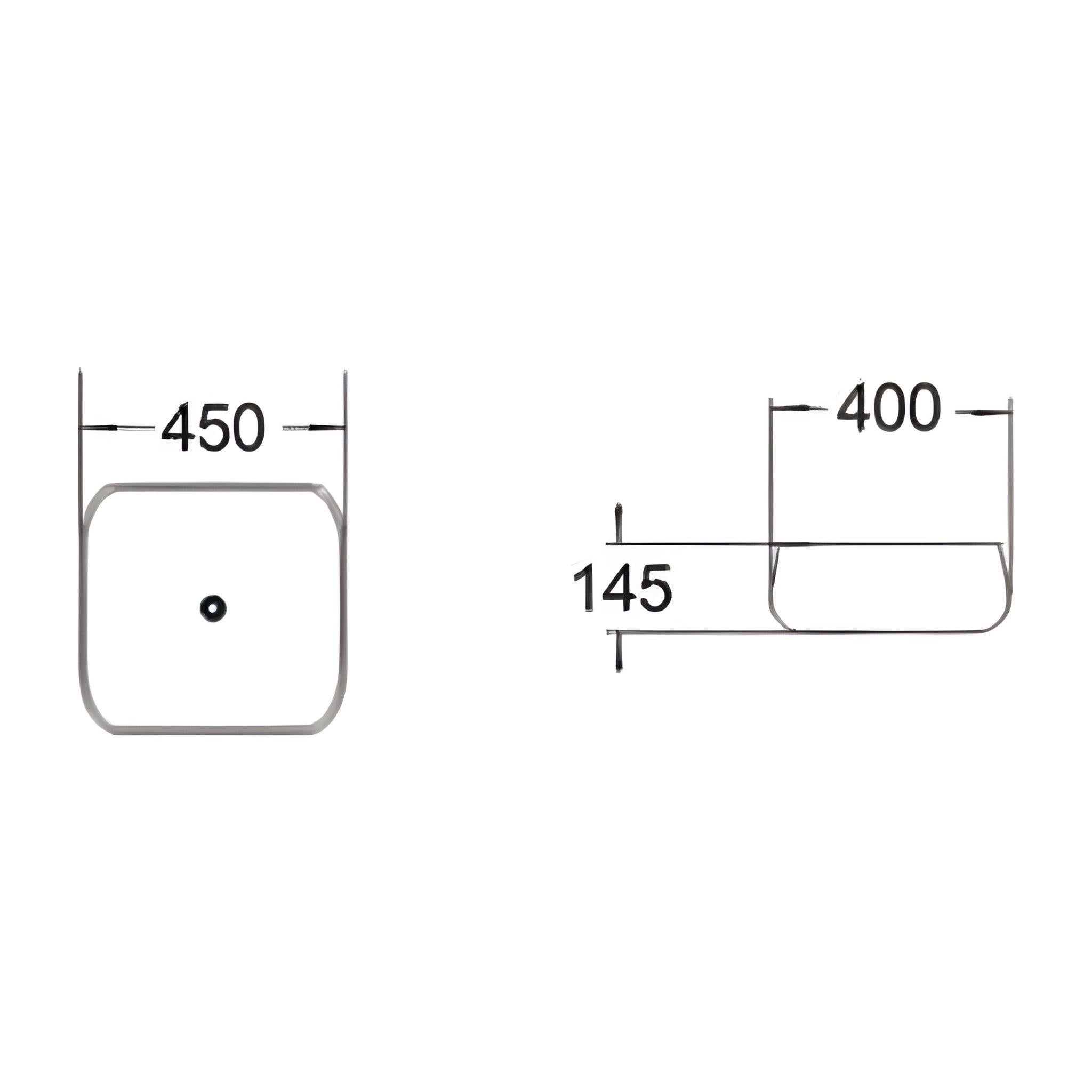 POSEIDON CARRARA MARBLE ABOVE COUNTER BASIN MATTE BLACK 450MM