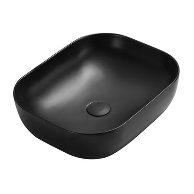 POSEIDON QUBIX ABOVE COUNTER BASIN MATTE BLACK 505MM