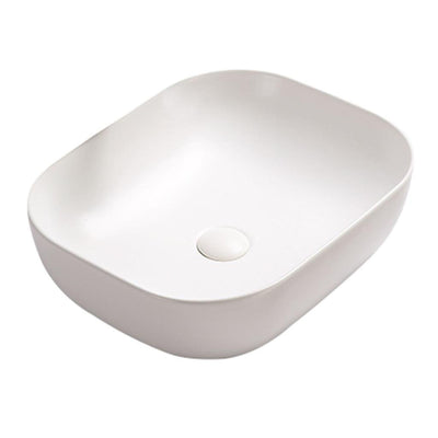 POSEIDON QUBIX ABOVE COUNTER BASIN MATTE WHITE 505MM