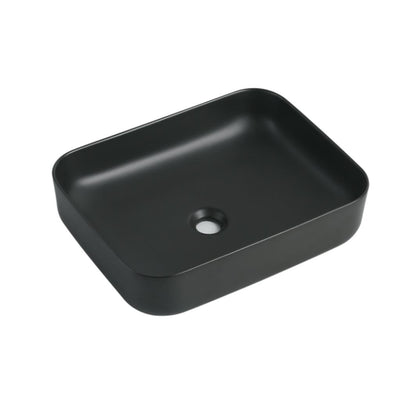 POSEIDON JASPER ABOVE COUNTER BASIN MATTE BLACK 500MM