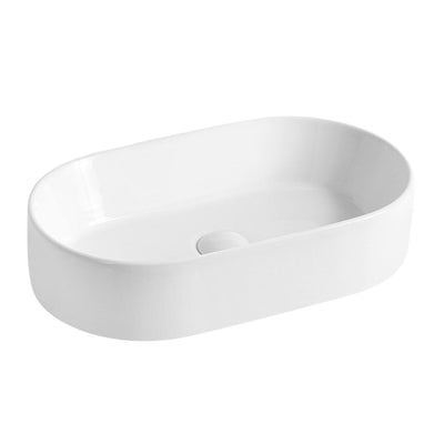 POSEIDON OLIVIA ABOVE COUNTER BASIN MATTE WHITE 525MM