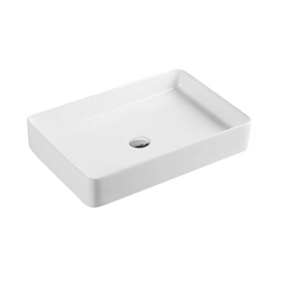 POSEIDON FINE CERAMIC BASIN ULTRA SLIM GLOSS WHITE 605MM