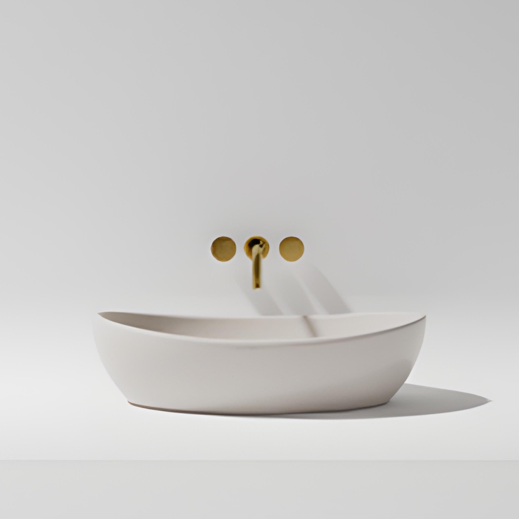 PIETRA BIANCA MILA ABOVE COUNTER STONE BASIN WITH CUSTOM COLOURS 550MM