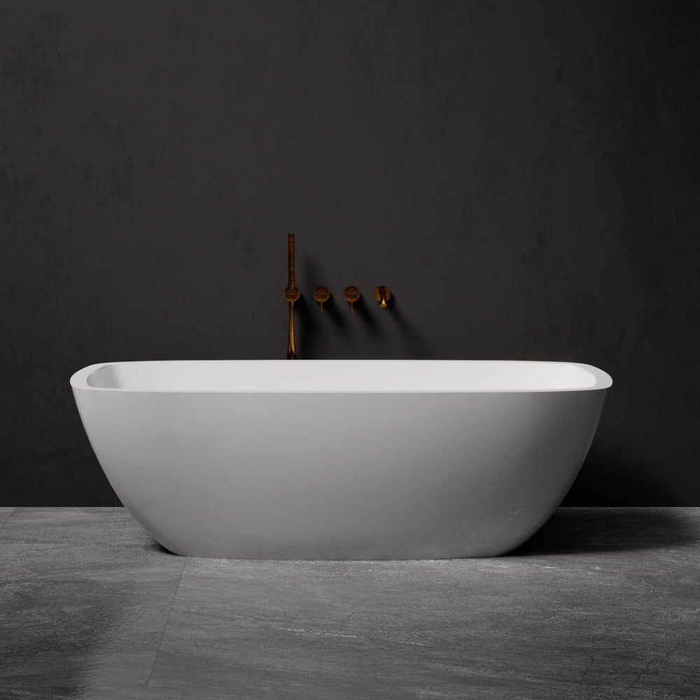 PIETRA BIANCA CHELSEA FREESTANDING STONE BATHTUB WITH CUSTOM COLOURS (AVAILABLE IN 1500MM, 1600MM AND 1700MM)