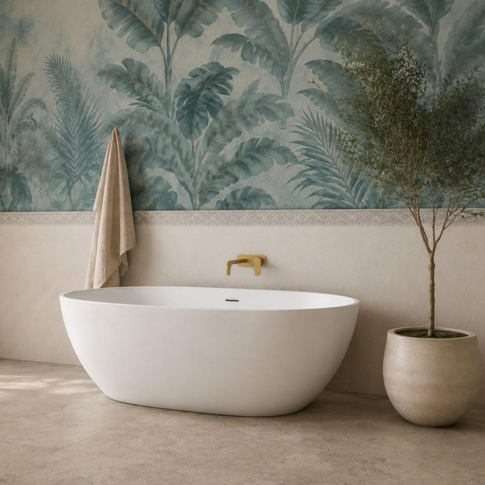 PIETRA BIANCA BELLA MODERN FREESTANDING STONE BATHTUB WITH CUSTOM COLOURS (AVAILABLE IN 1500MM, 1600MM, 1700MM AND 1800MM)