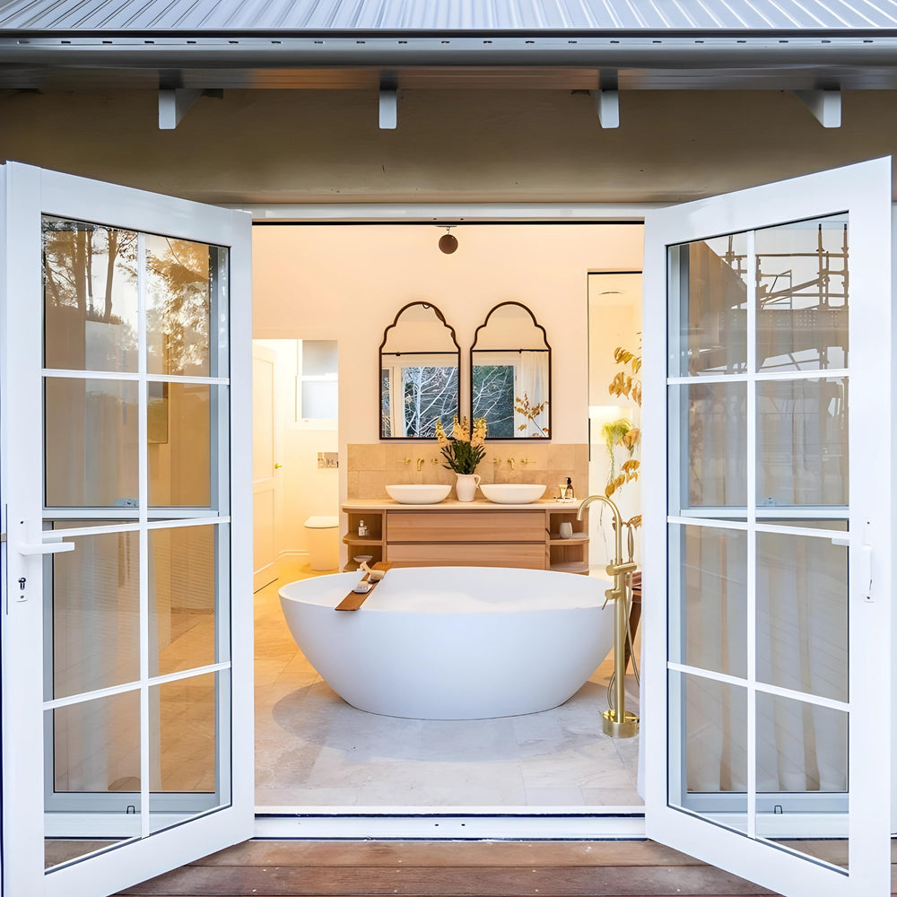 PIETRA BIANCA COCO FREESTANDING STONE BATHTUB WITH CUSTOM COLOURS 1760MM