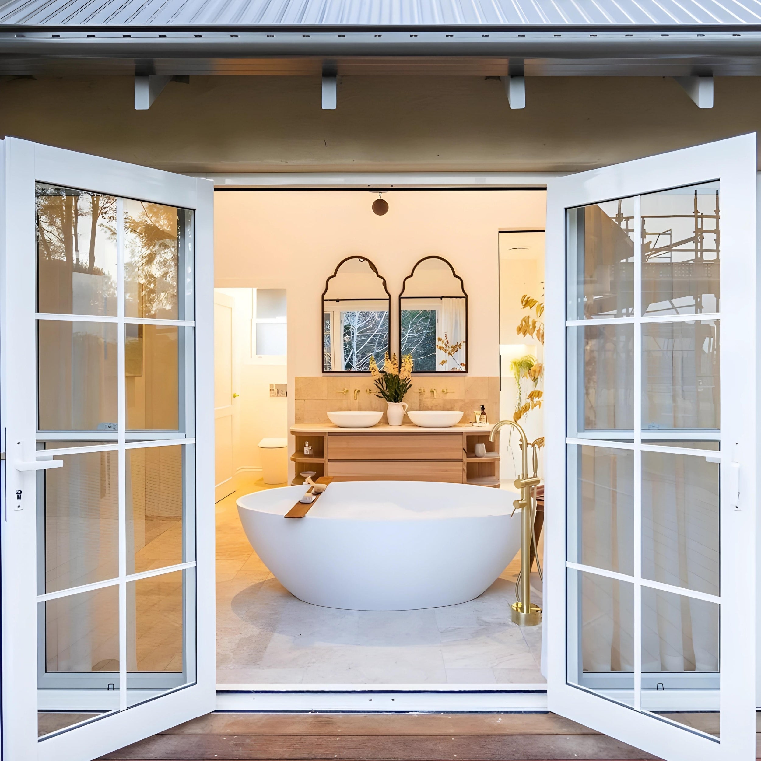 PIETRA BIANCA COCO FREESTANDING STONE BATHTUB WITH CUSTOM COLOURS 1760MM