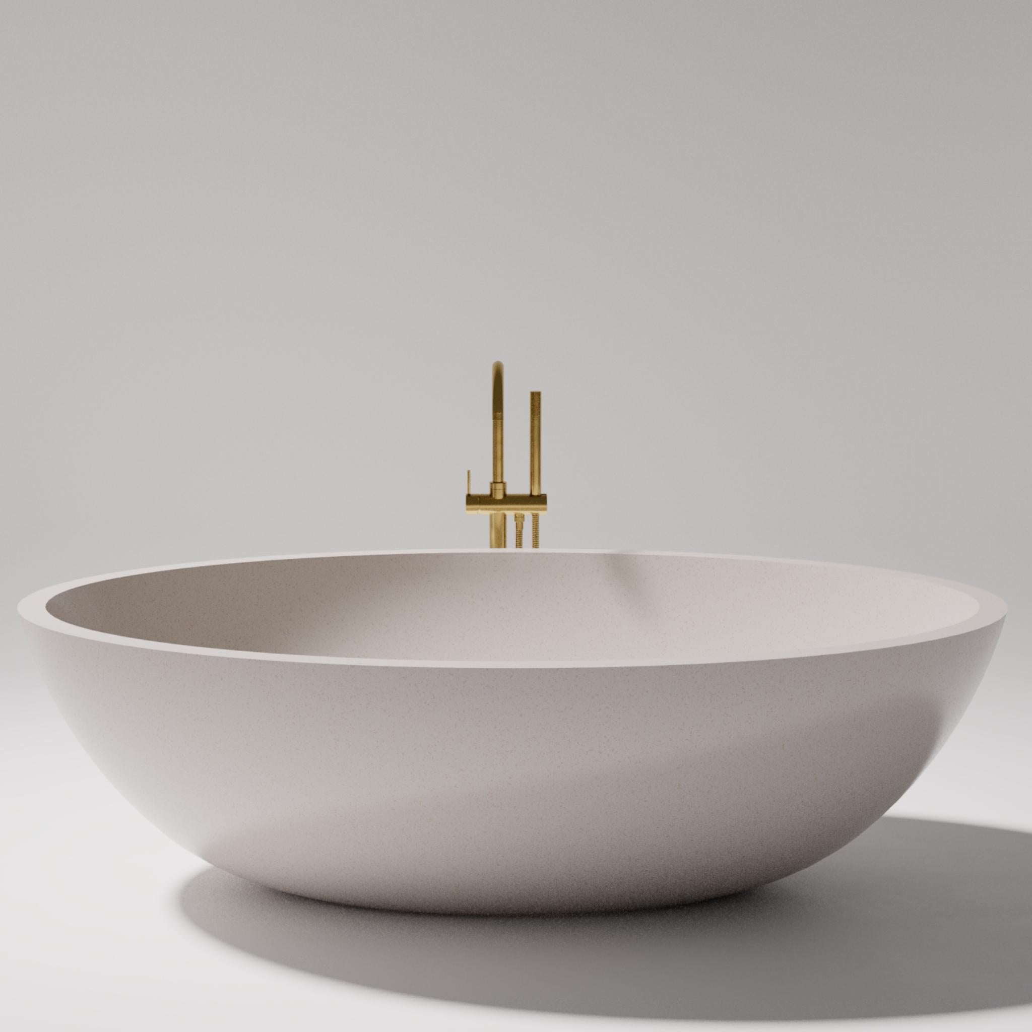 PIETRA BIANCA MADDISON FREESTANDING STONE BATHTUB WITH CUSTOM COLOURS 1800MM