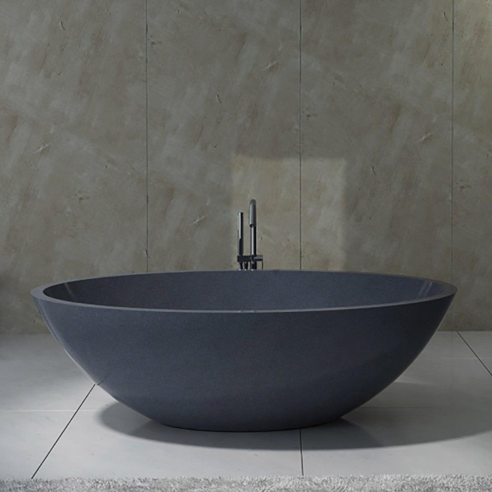 PIETRA BIANCA MADDISON FREESTANDING STONE BATHTUB WITH CUSTOM COLOURS 1800MM