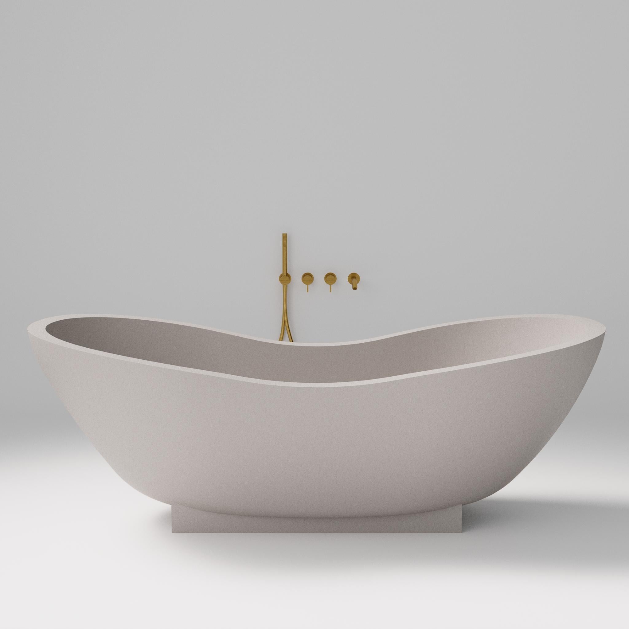 PIETRA BIANCA MANGO FREESTANDING STONE BATHTUB WITH CUSTOM COLOURS 1820MM