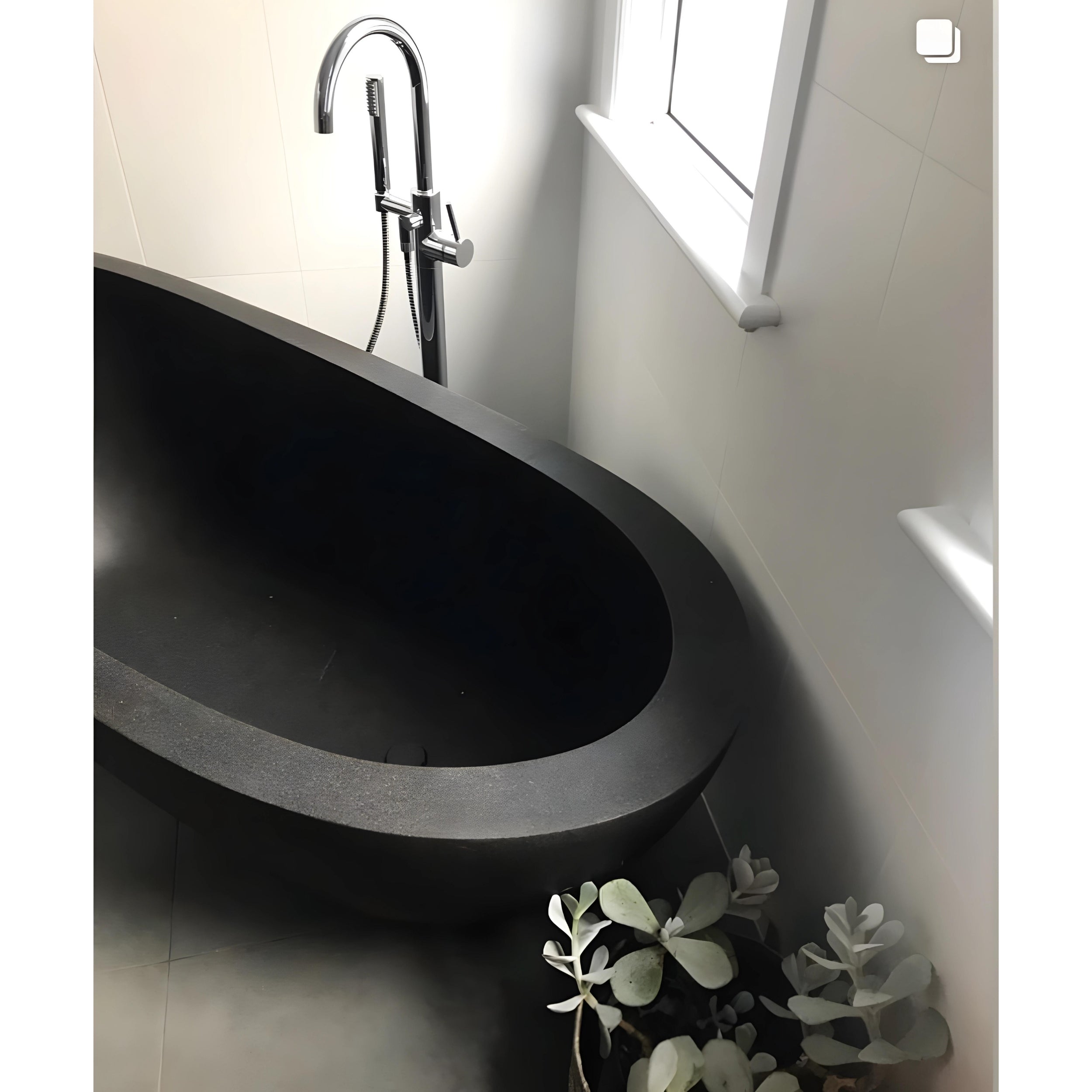 PIETRA BIANCA AUTUMN FREESTANDING STONE BATHTUB WITH CUSTOM COLOURS (AVAILABLE IN 1500MM AND 1700MM)