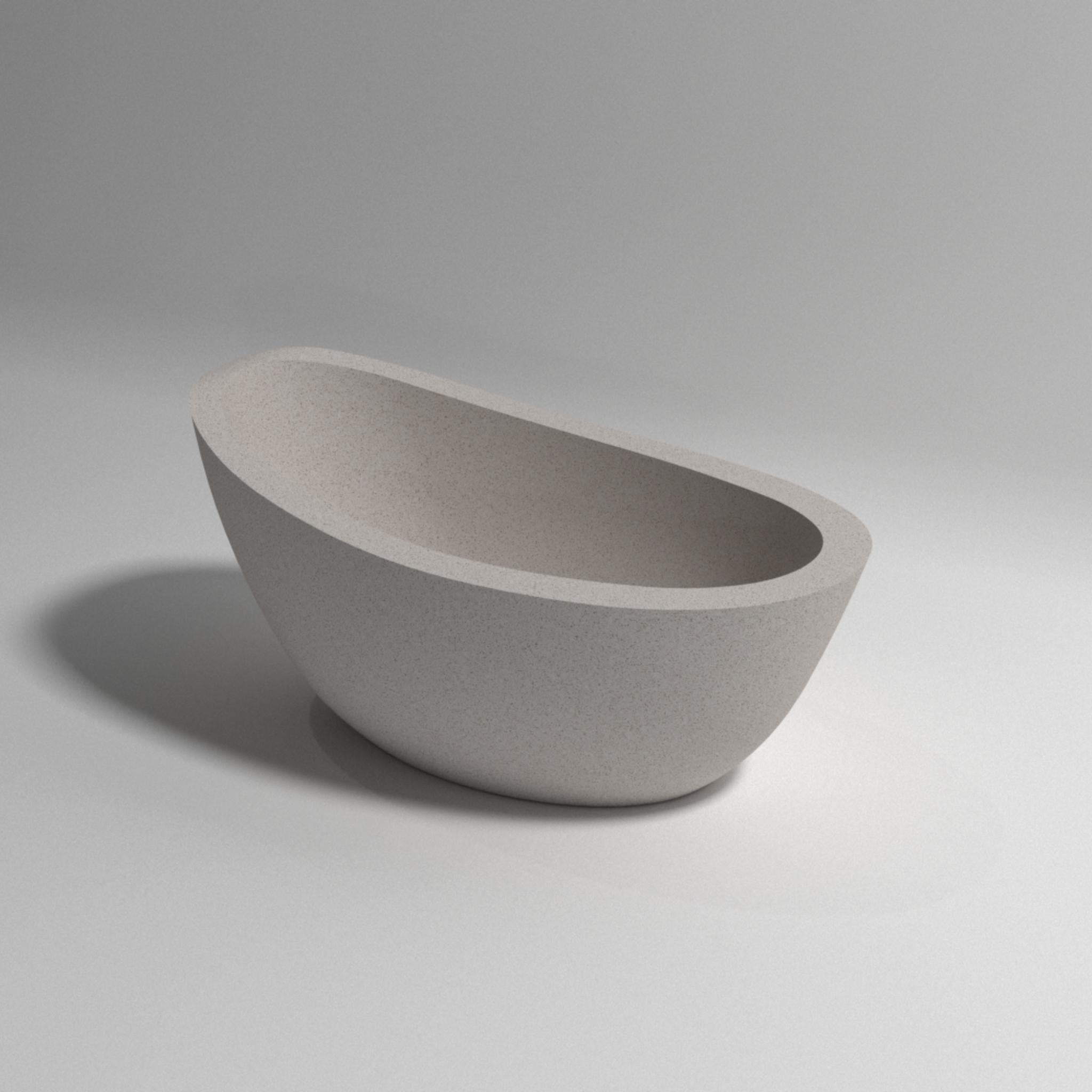 PIETRA BIANCA AUTUMN FREESTANDING STONE BATHTUB WITH CUSTOM COLOURS (AVAILABLE IN 1500MM AND 1700MM)