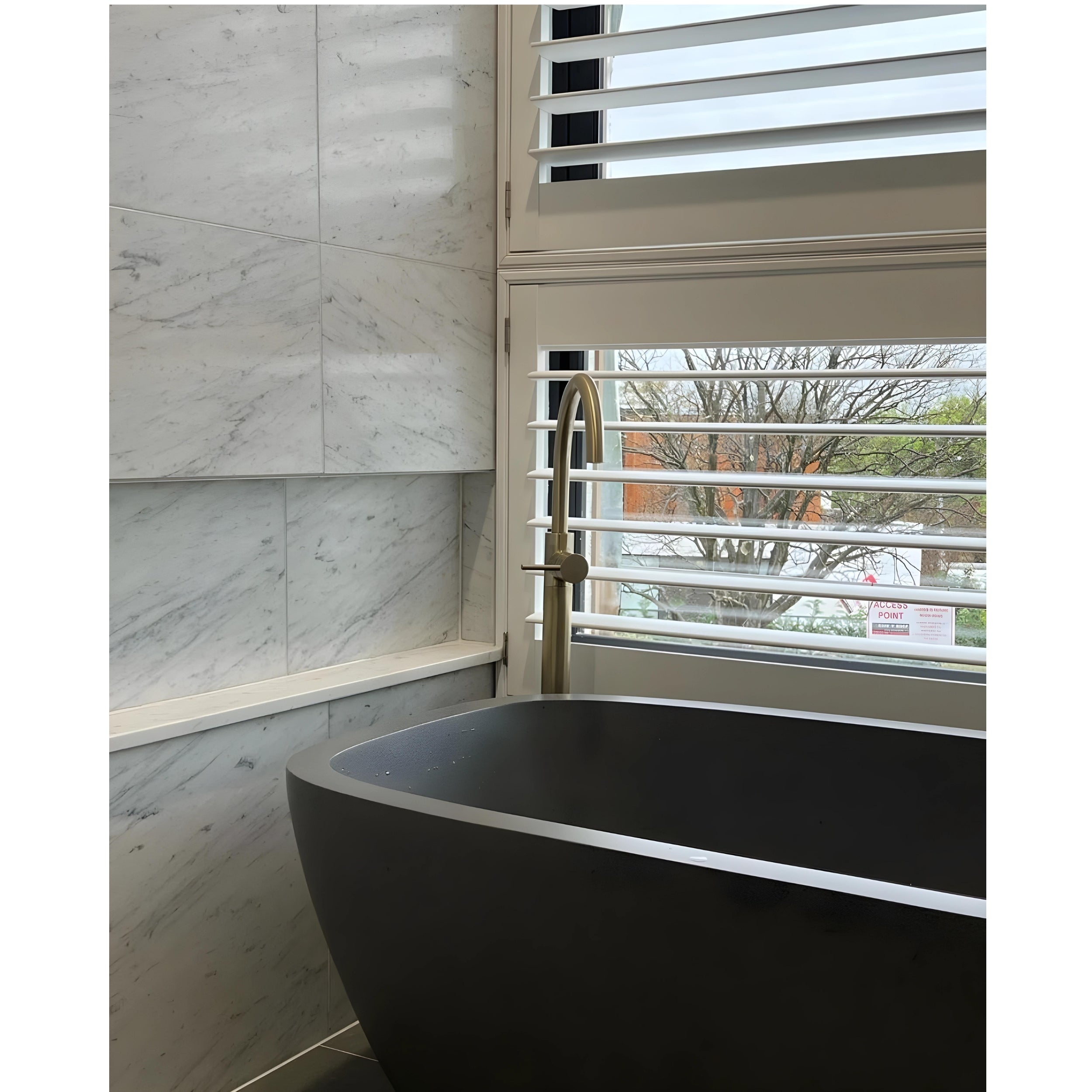 PIETRA BIANCA CHELSEA FREESTANDING STONE BATHTUB WITH MULTICOLOUR (AVAILABLE IN 1500MM, 1600MM AND 1700MM)