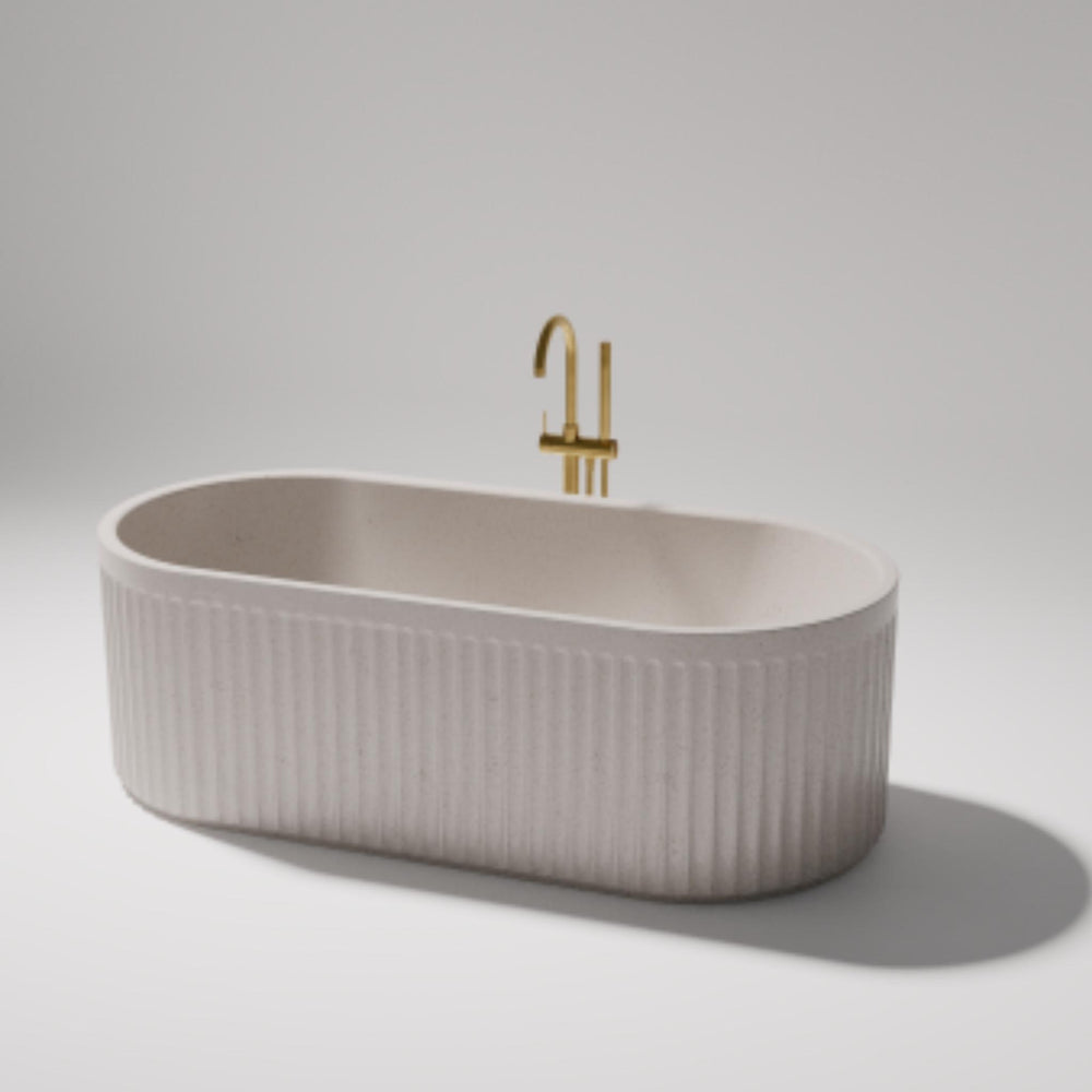 PIETRA BIANCA BRIZA FREESTANDING STONE BATHTUB WITH CUSTOM COLOURS 1700MM