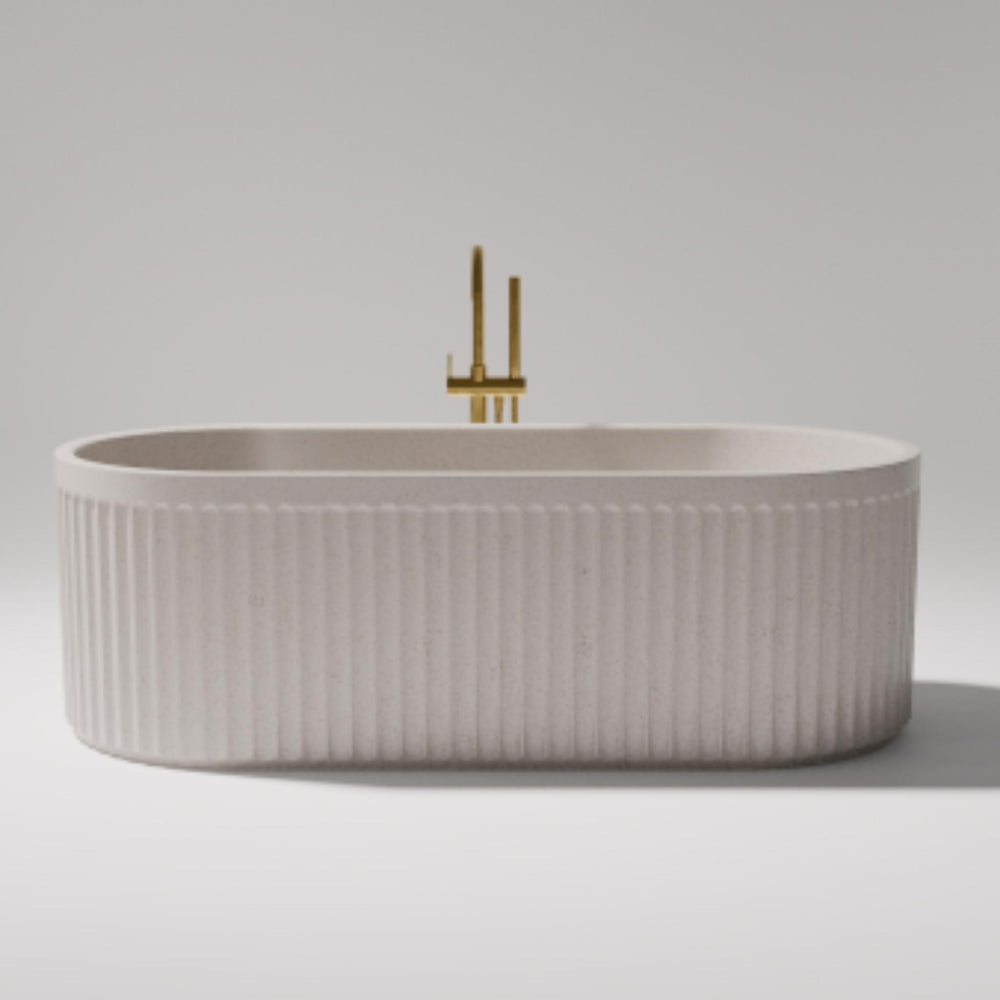 PIETRA BIANCA BRIZA FREESTANDING STONE BATHTUB WITH CUSTOM COLOURS 1700MM