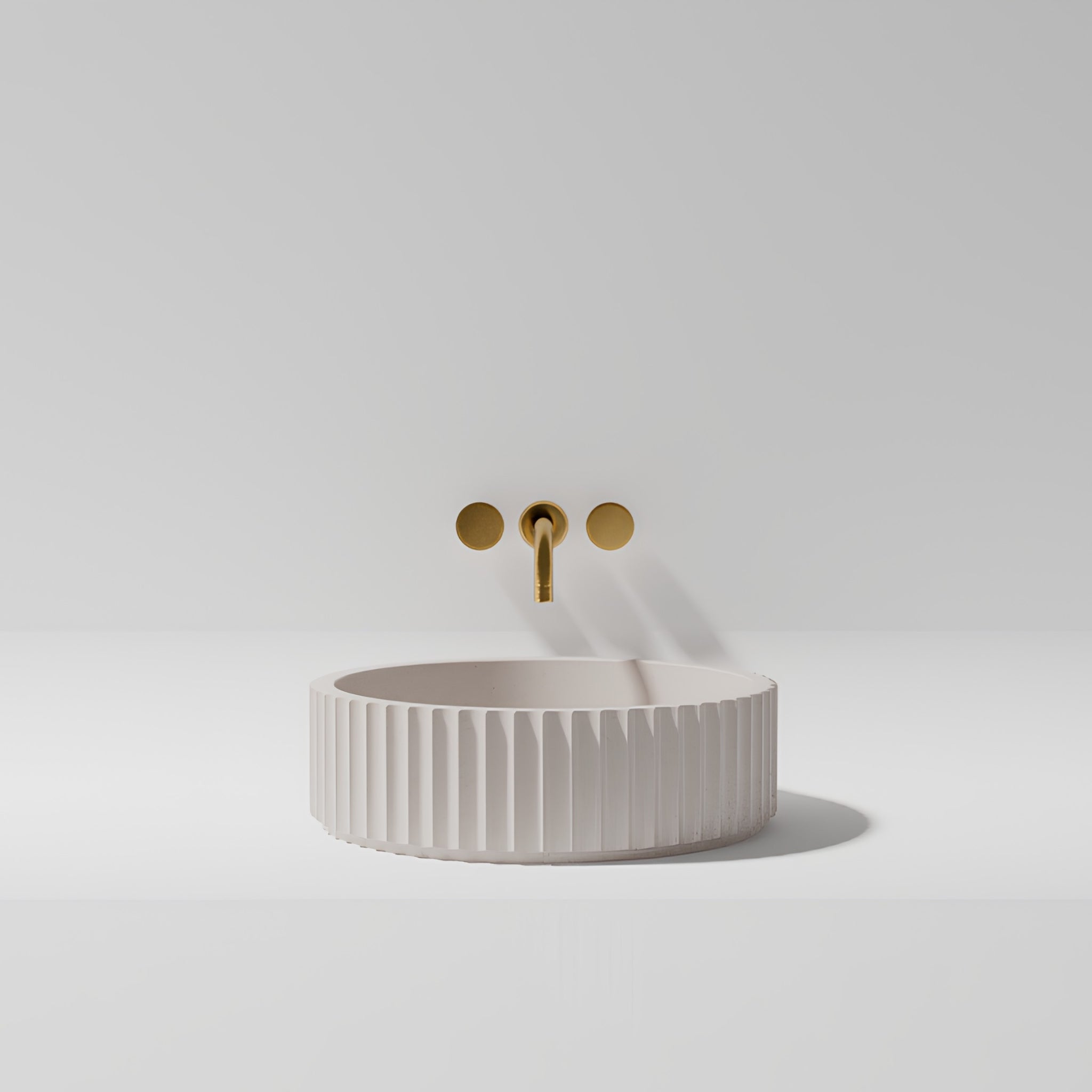 PIETRA BIANCA BRIZA ABOVE COUNTER STONE BASIN WITH CUSTOM COLOURS 400MM
