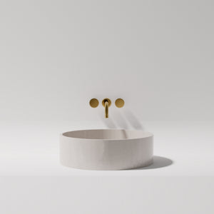 PIETRA BIANCA SOPHIA ABOVE COUNTER STONE BASIN WITH CUSTOM COLOURS 380MM