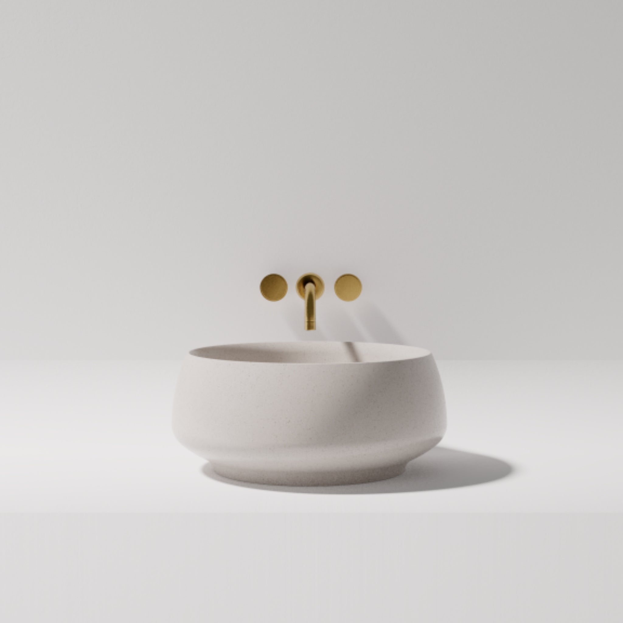 PIETRA BIANCA ARLO ABOVE COUNTER STONE BASIN WITH CUSTOM COLOURS 460MM