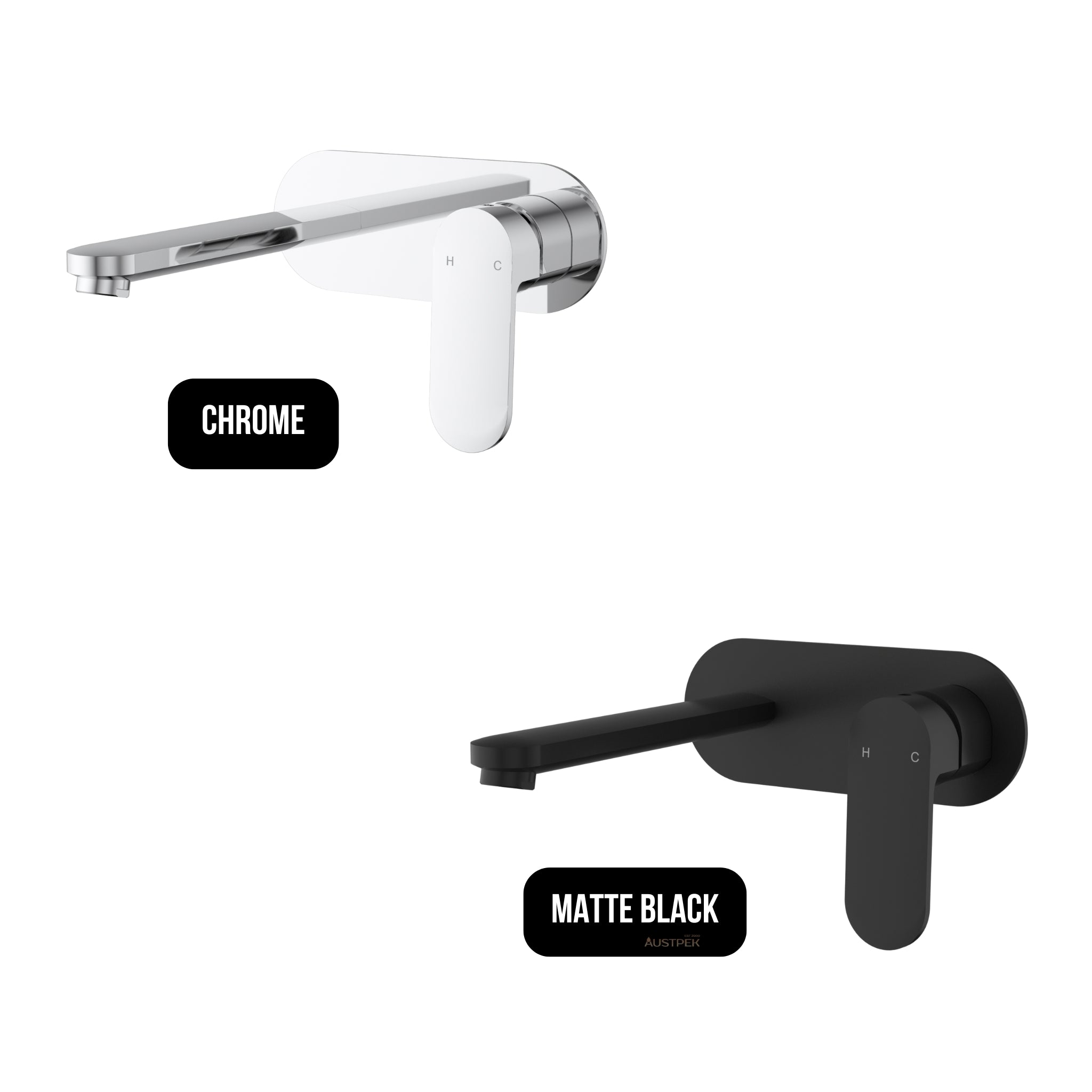 IKON CORA LEAD FREE WALL BASIN MIXER 200MM CHROME