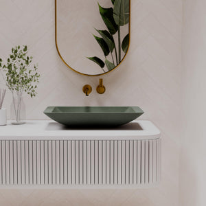 PIETRA BIANCA LIDIA ABOVE COUNTER STONE BASIN WITH CUSTOM COLOUR 595MM