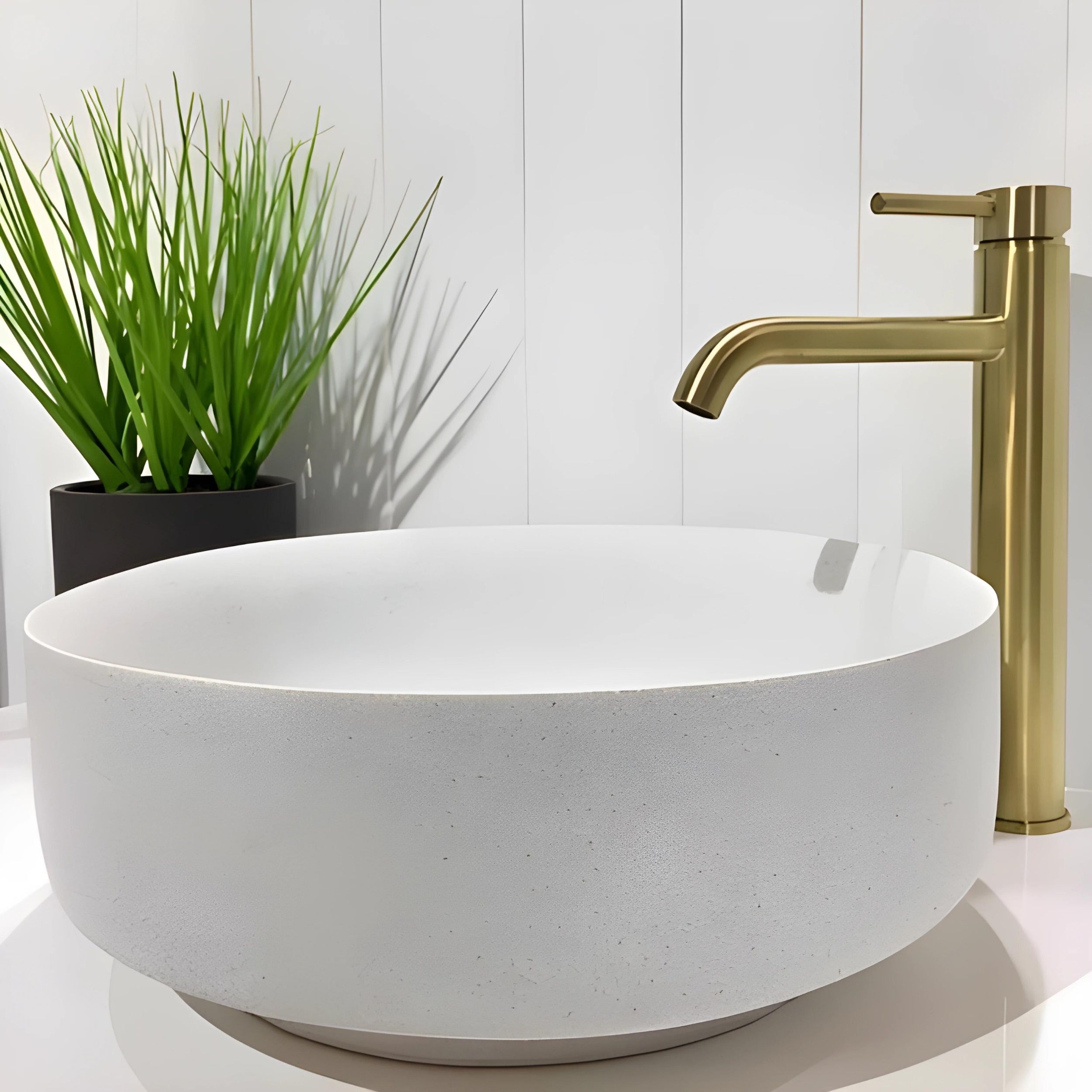 PIETRA BIANCA GEORGIA ABOVE COUNTER STONE BASIN WITH CUSTOM COLOURS 450MM