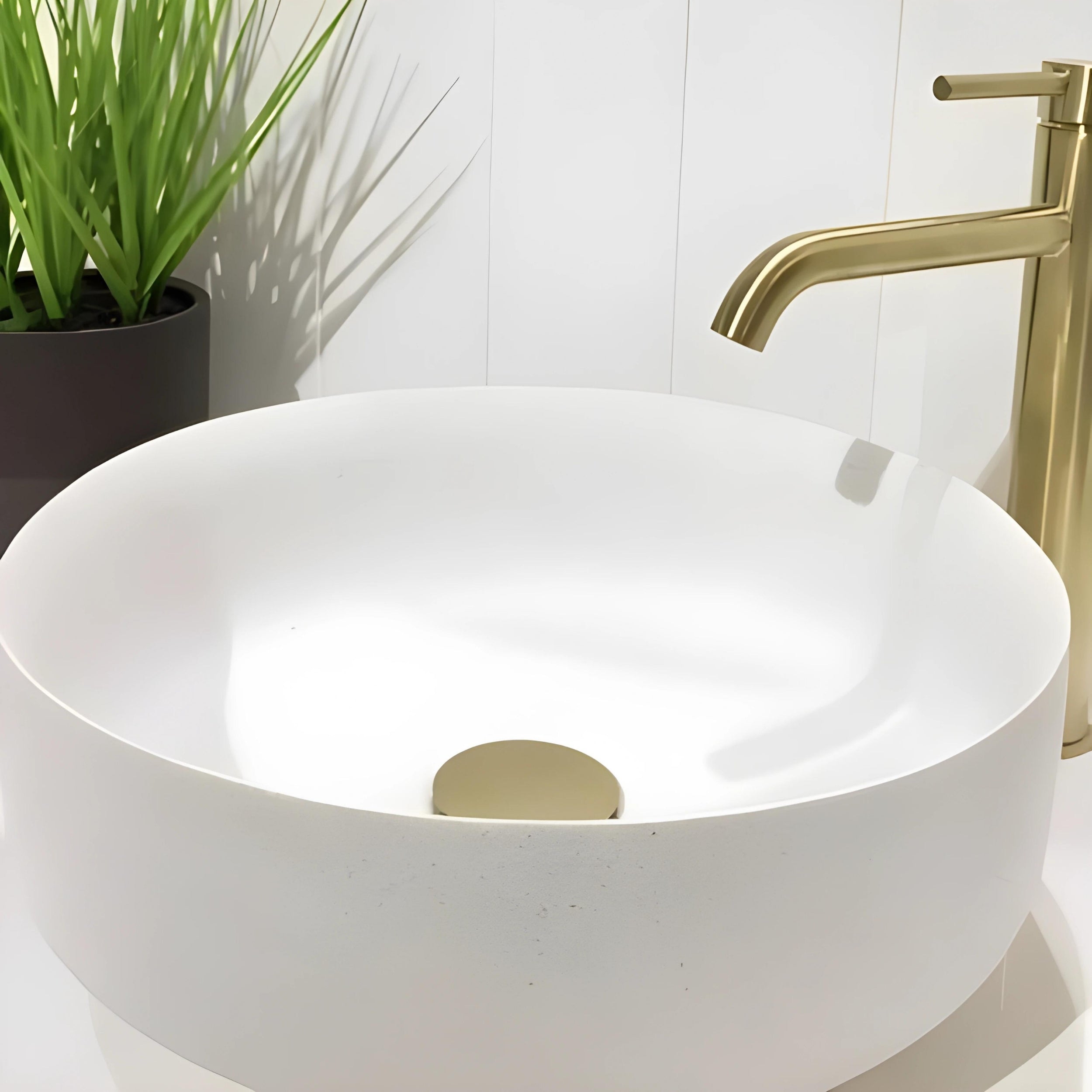 PIETRA BIANCA GEORGIA ABOVE COUNTER STONE BASIN WITH CUSTOM COLOURS 450MM