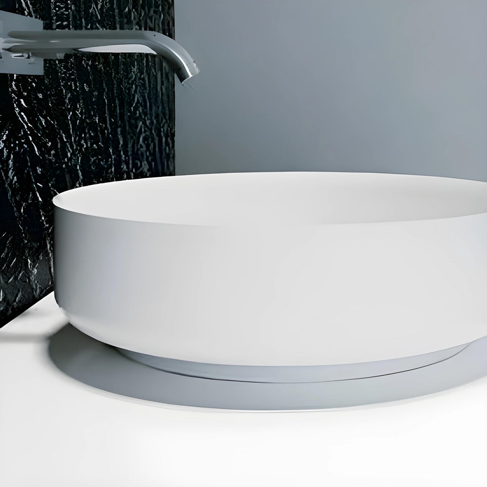 PIETRA BIANCA GEORGIA ABOVE COUNTER STONE BASIN WITH CUSTOM COLOURS 450MM