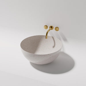 PIETRA BIANCA SUMMER ABOVE COUNTER STONE BASIN WITH CUSTOM COLOUR 400MM