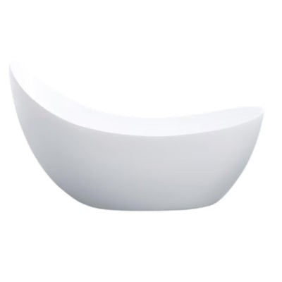 POSEIDON POSH FREESTANDING BATHTUB MATTE WHITE NON-OVERFLOW 1685MM - SLIGHT DAMAGE