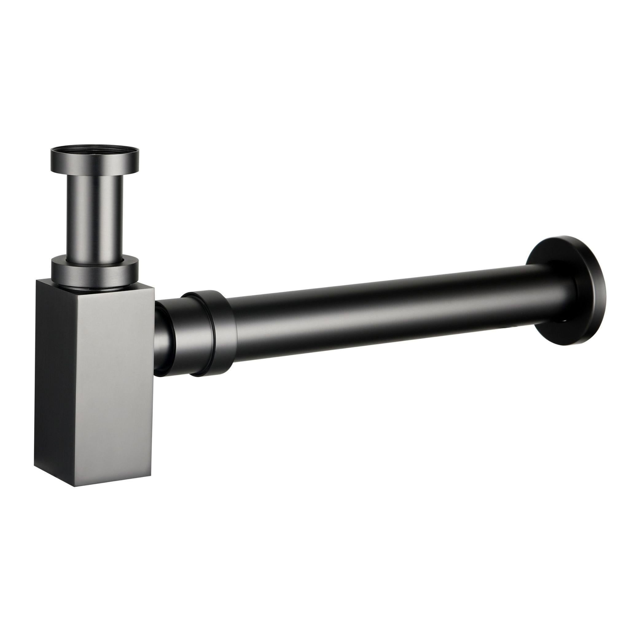 POSEIDON BRASS SQUARE BOTTLE TRAP 40MM GUN METAL