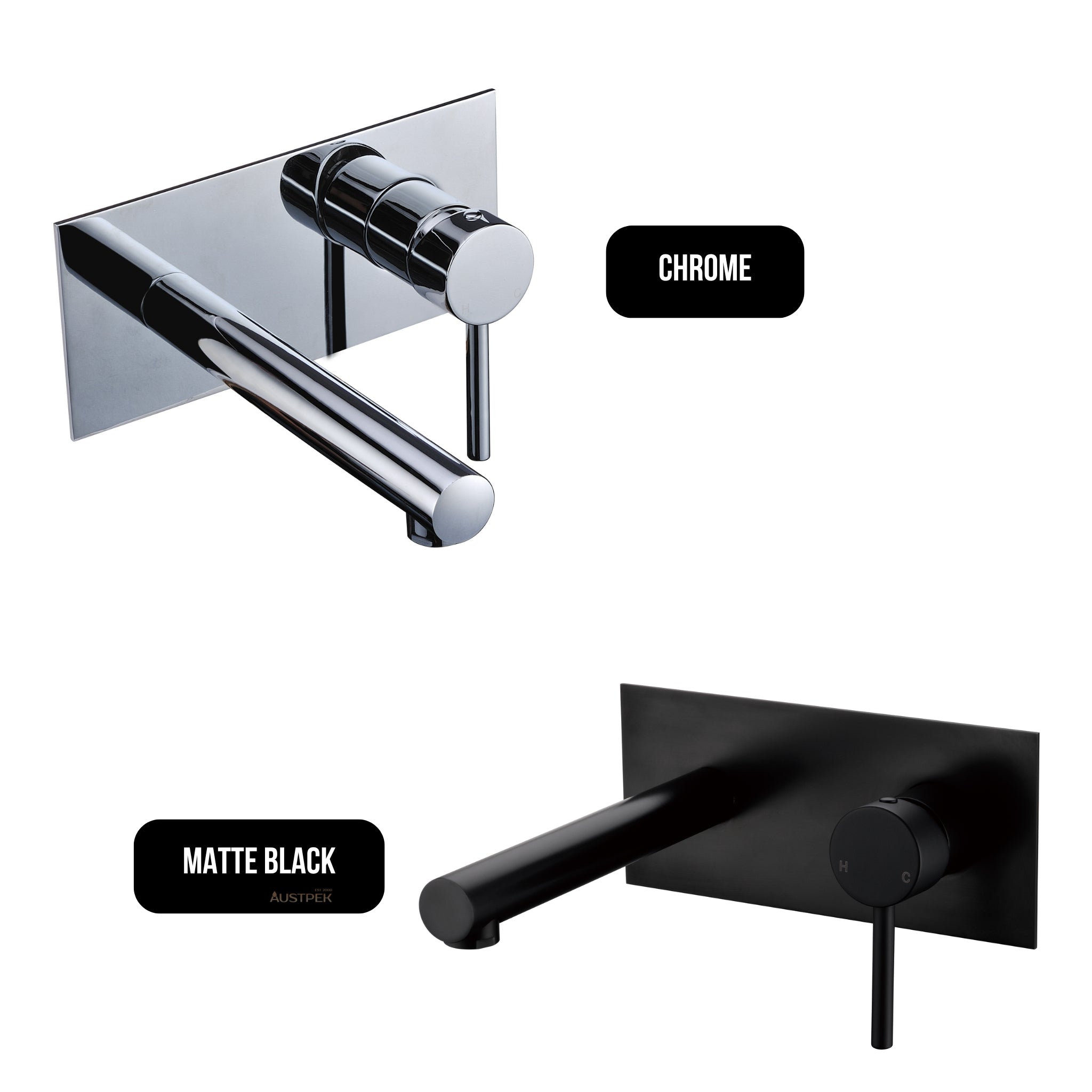 IKON OTUS WALL BASIN MIXER 220MM CHROME