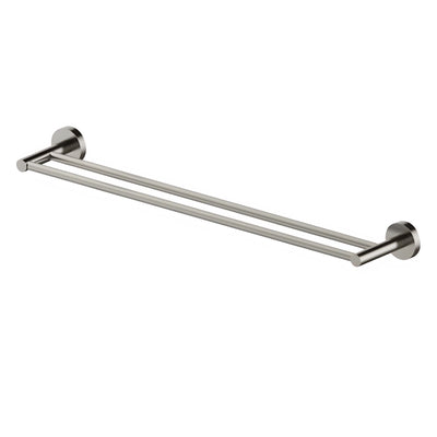GARETH ASHTON POCO NON-HEATED DOUBLE TOWEL RAIL BRUSHED NICKEL 760MM