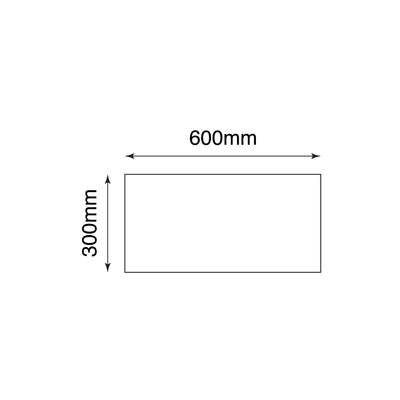 ELITE IMPORTERS PATRONIC SILVER MATTE 300X600MM RECTANGULAR TILE (PER BOX)