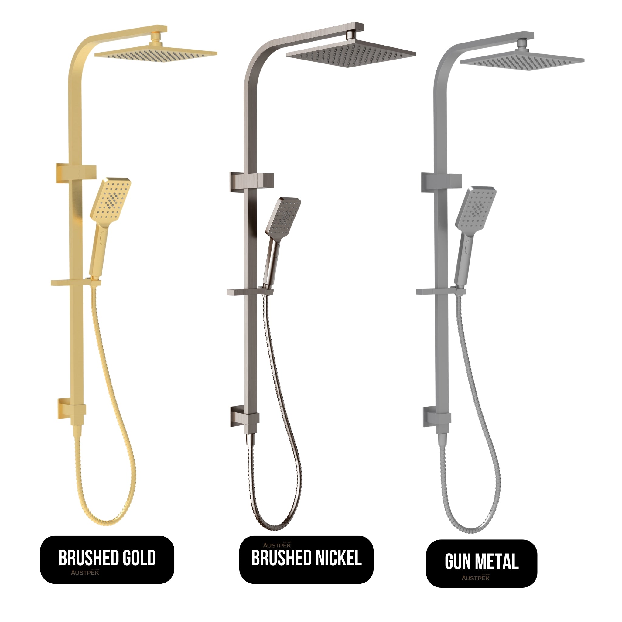 IKON EDEN MULTIFUNCTION SHOWER SET 896MM GUN METAL