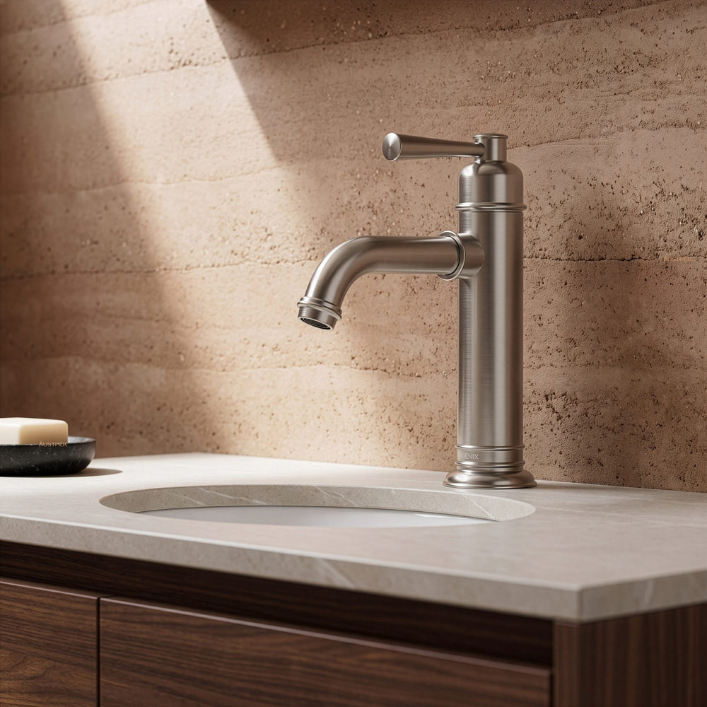 PHOENIX CROMFORD BASIN MIXER 174MM BRUSHED NICKEL