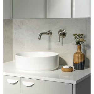 PHOENIX CROMFORD SWITCHMIX WALL BASIN / BATH MIXER SET 180MM COMPLETE KIT BRUSHED NICKEL