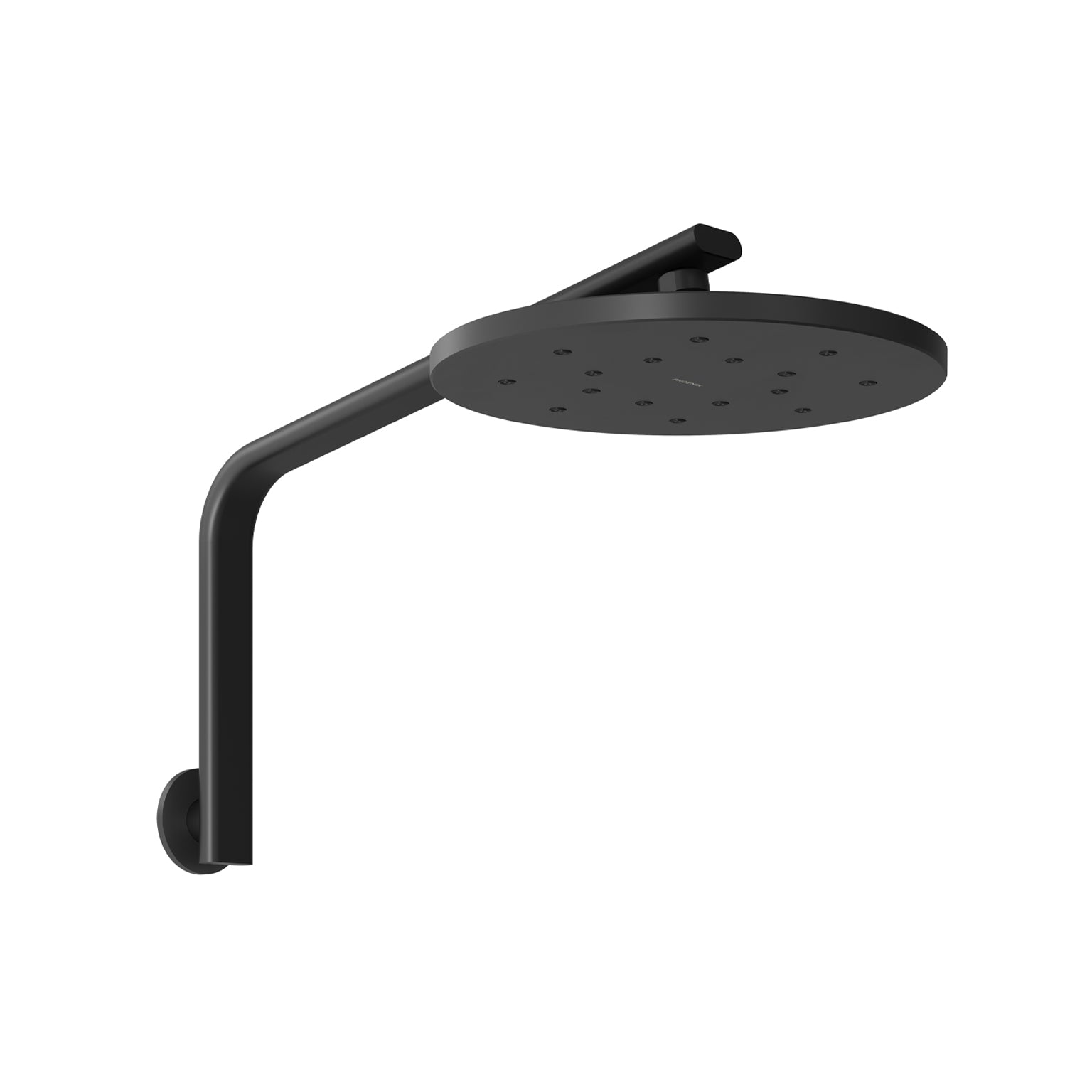 PHOENIX HIGH-RISE SHOWER ARM AND ROSE 346MM MATTE BLACK